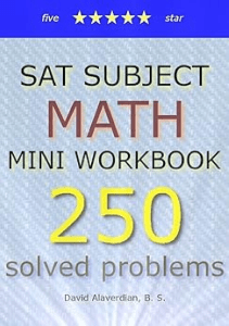 AMAZING BOOK SAT II Math Subject Test Mini Workbook 250 solved problems