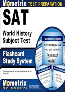 READING SAT World History Subject Test Flashcard Study System SAT Subject Exam Practice 