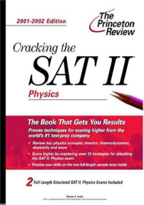 BEST BOOK Cracking the SAT II Physics 2001 2002 Edition