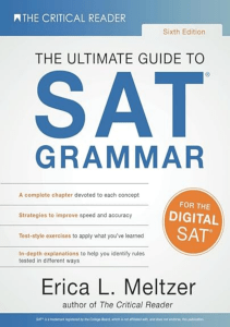 BEST BOOK Sixth Edition The Ultimate Guide to SAT® Grammar