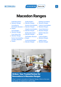 Custom Home Builders Macedon Ranges