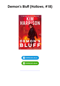 Download (pdf) Book Demon's Bluff (Hollows, #18) By Kim Harrison