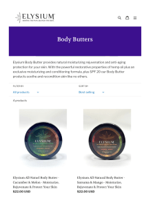 Elysium All-Naturl Body Butter