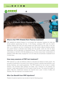 Find the finest PRP for hair loss in Mumbai