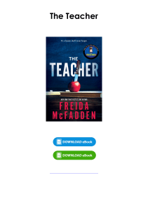 Read (pdf) Book The Teacher By Freida McFadden