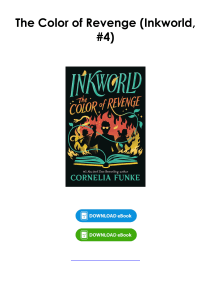 (Read) The Color of Revenge (Inkworld, #4) By Cornelia Funke