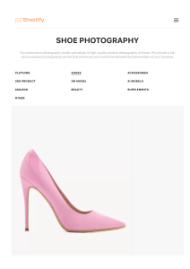 Shoe Photography