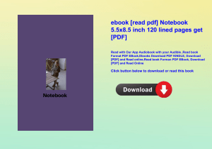 ebook [read pdf] Notebook 5.5x8.5 inch 120 lined pages get [PDF]