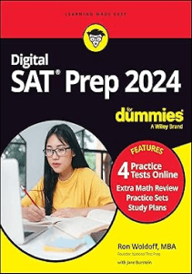 REVIEW Digital SAT Prep 2024 For Dummies Book  4 Practice Tests Online Updated for the NEW 