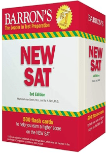 Barron s NEW SAT Flash Cards 500 Flash Cards to Help You Achieve a Higher Score Barron s Test 