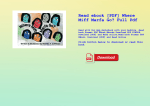 Read ebook [PDF] Where Miff Marfa Go Full Pdf