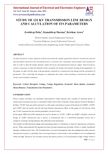 132 kv transmission line design and calculation of its