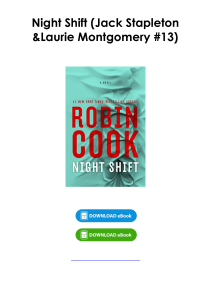 Download (pdf) Book Night Shift (Jack Stapleton & Laurie Montgomery #13) By Robin Cook