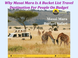 Why Masai Mara Is A Bucket List Travel Destination For People On Budget