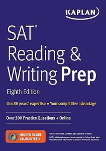 BEST BOOK SAT Reading Writing Prep Over 300 Practice Questions  Online Kaplan Test Prep 