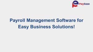 Payroll Management Software to Simplify Your Business!