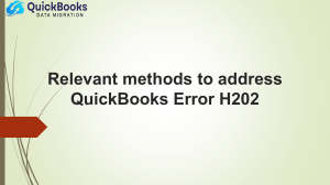 QuickBooks Error H202: Causes and Easy Fixes