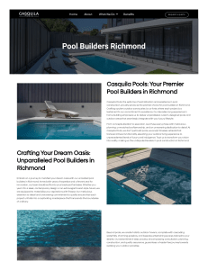 Pool Builders Richmond