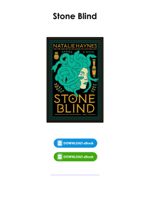 Download (pdf) Book Stone Blind By Natalie Haynes