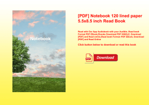 [PDF] Notebook 120 lined paper 5.5x8.5 inch Read Book