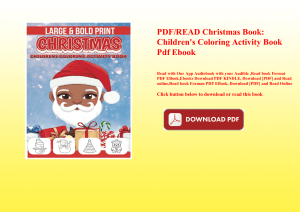 PDFREAD Christmas Book Children's Coloring Activity Book Pdf Ebook