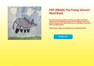 PDF [READ] The Frosty Unicorn Read Book