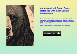 ebook read pdf Graph Paper Notebook with Bear Design Read online