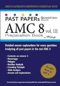 REVIEW Past Papers Question Bank AMC8 volume 3  amc8 math preparation book