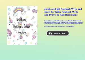 ebook read pdf Notebook Write and Draw For Kids Notebook Write and Draw For Kids Read online