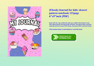 [Ebook] Journal for kids dessert pattern notebook 121page 6x9inch [PDF] 