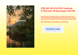 [PDF READ ONLINE] Notebook 5.25x8 inch 120 lined pages Full Pdf