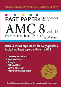 THE BOOK Past Papers Question Bank AMC8 volume 2  amc8 math preparation book