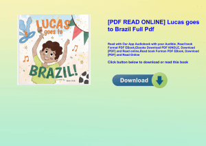 [PDF READ ONLINE] Lucas goes to Brazil Full Pdf