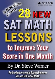 AMAZING BOOK 28 New SAT Math Lessons to Improve Your Score in One Month  Intermediate Course 