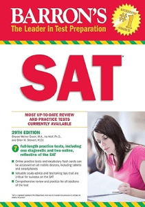 READING Barron s SAT with Online Tests Barron s Test Prep 