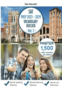 READING SAT Prep 2023  2024 Vocabulary Builder  Vol 2 Master The Most Common SAT Vocabulary 