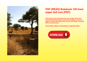 PDF [READ] Notebook 120 lined paper 5x8 inch [PDF] 