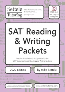 EBOOK SAT Reading Writing Packets 2020 Edition  Practice Materials and Study Guide for the 