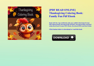 [PDF READ ONLINE] Thanksgiving Coloring Book Family Fun Pdf Ebook