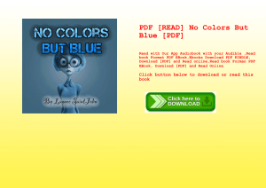 PDF [READ] No Colors But Blue [PDF] 