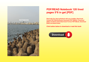 PDFREAD Notebook 120 lined pages 58 in get [PDF]