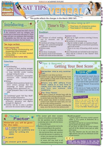 DOWNLOAD Sat Tips Verbal Quick Study Academic 