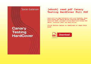 [ebook] read pdf Canary Testing HardCover Full Pdf