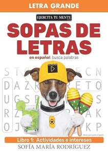 AMAZING BOOK Sopas de Letras en Español – Libro 1 Busca palabra Word search puzzles in 