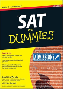 AMAZING BOOK SAT For Dummies