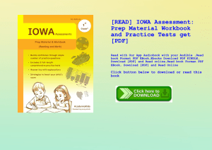 [READ] IOWA Assessment Prep Material Workbook and Practice Tests get [PDF]