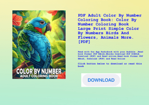 PDF Adult Color By Number Coloring Book Color By Number Coloring Book Large Print Simple Color By Nu