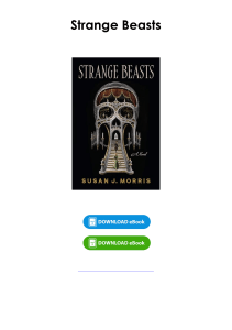 Download (pdf) Book Strange Beasts By Susan J. Morris