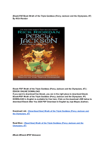 [Epub]PDF] Download Wrath of the Triple Goddess (Percy Jackson and the Olympians, #7) BY: Rick Riordan