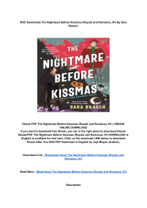 [Epub]PDF] Download The Nightmare Before Kissmas (Royals and Romance, #1) BY: Sara Raasch